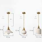 AmberZen Light – Lampada a sospensione in ceramica vintage