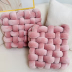 Cuscini decorativi a nodo in set da 2 – Morbidi e Decorativi | Perfetti per divano, letto e soggiorno