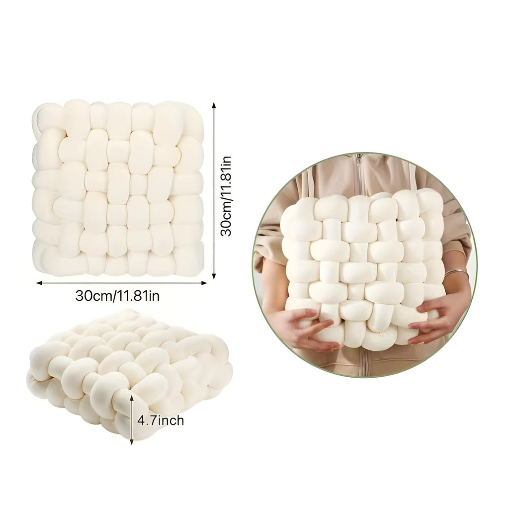 Cuscini decorativi a nodo in set da 2 – Morbidi e Decorativi | Perfetti per divano, letto e soggiorno