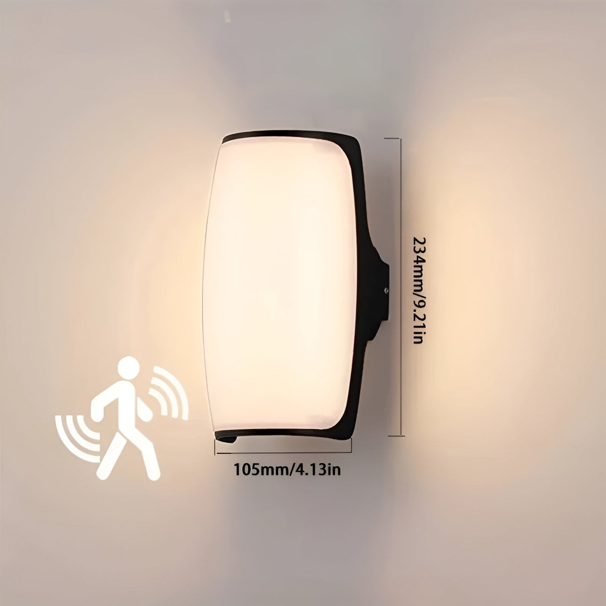 Lampada da parete LED per esterni – Impermeabile con sensore di movimento | Perfetta per giardino, terrazza e ingresso
