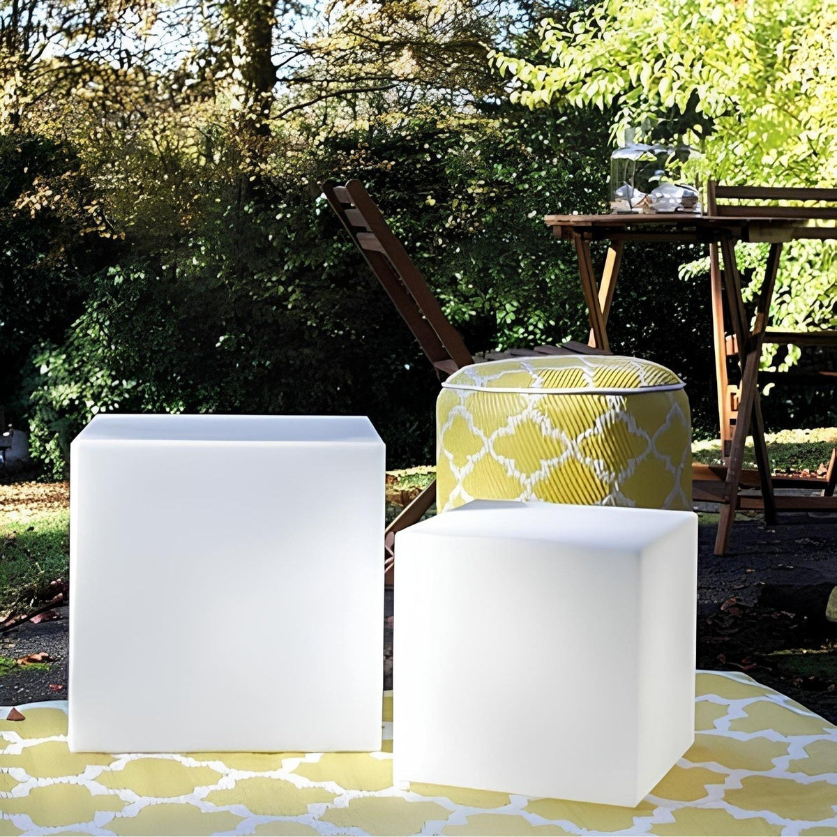 CubeAura Light - Lampada da giardino cubica e creativa
