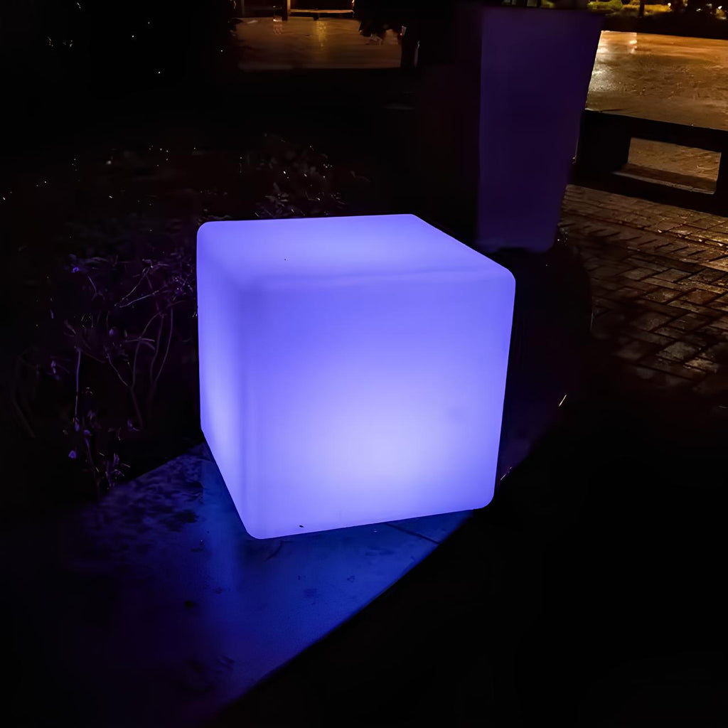 CubeAura Light - Lampada da giardino cubica e creativa