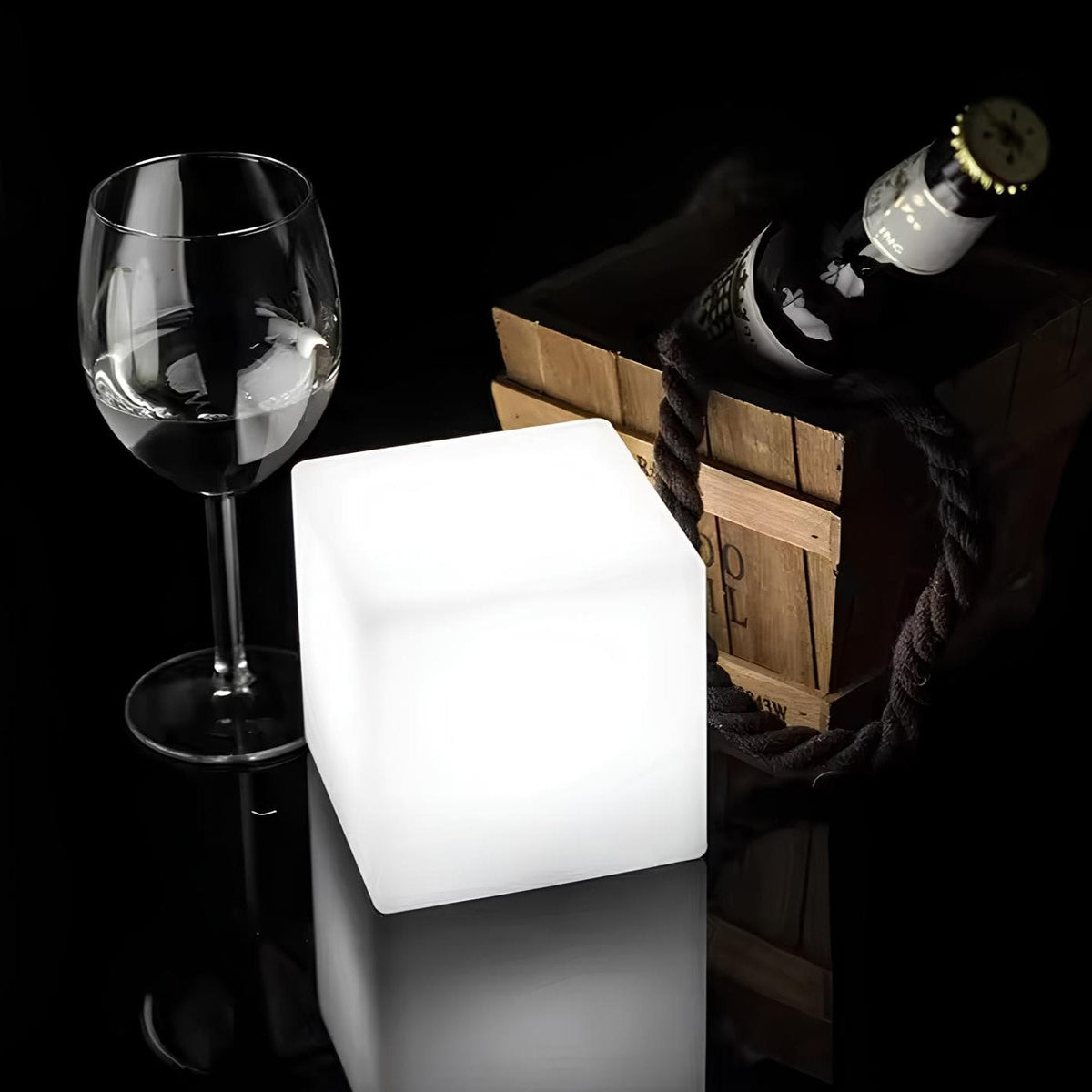 CubeAura Light - Lampada da giardino cubica e creativa
