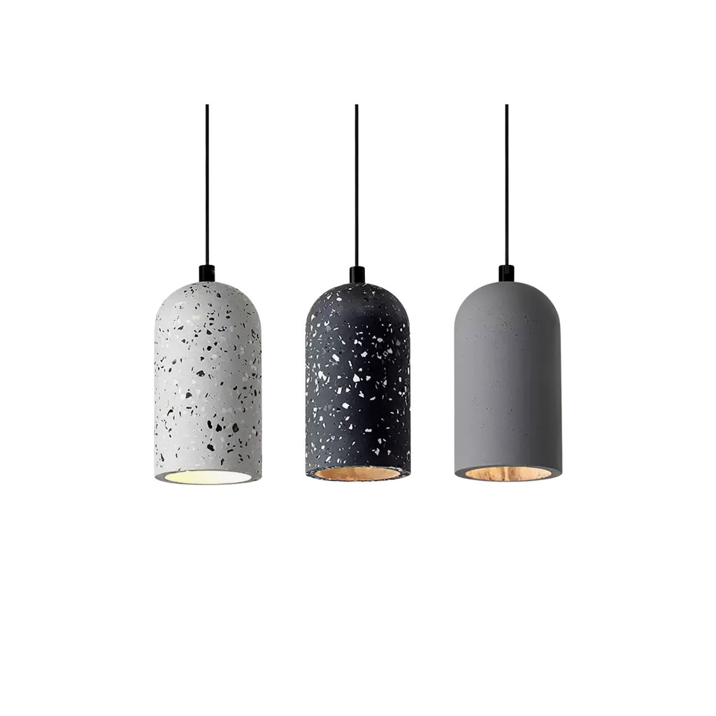 Utopeza Lampada a sospensione – Cemento riciclato – Grigio – Ø 30 cm – Design moderno