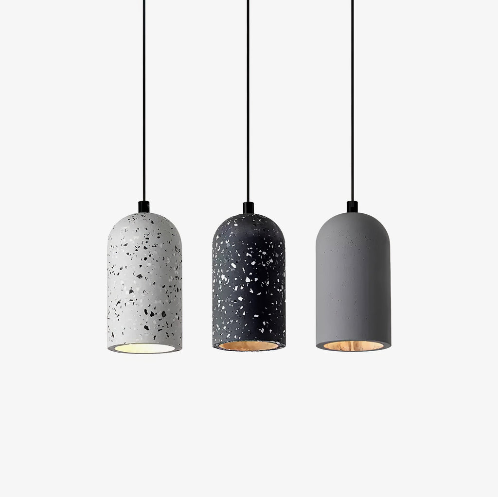 Utopeza Lampada a sospensione – Cemento riciclato – Grigio – Ø 30 cm – Design moderno