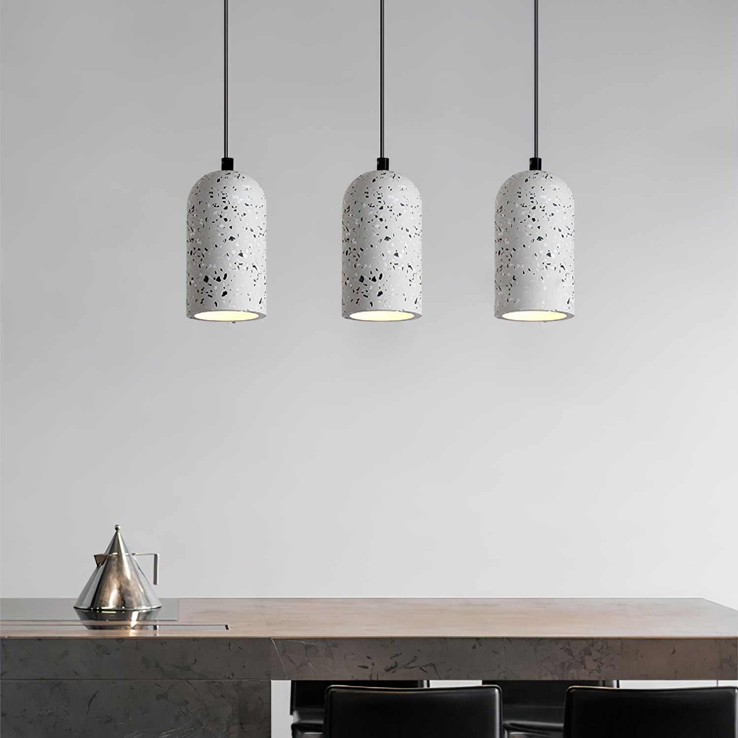 Utopeza Lampada a sospensione – Cemento riciclato – Grigio – Ø 30 cm – Design moderno