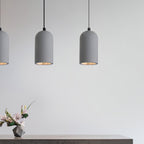 Utopeza Lampada a sospensione – Cemento riciclato – Grigio – Ø 30 cm – Design moderno