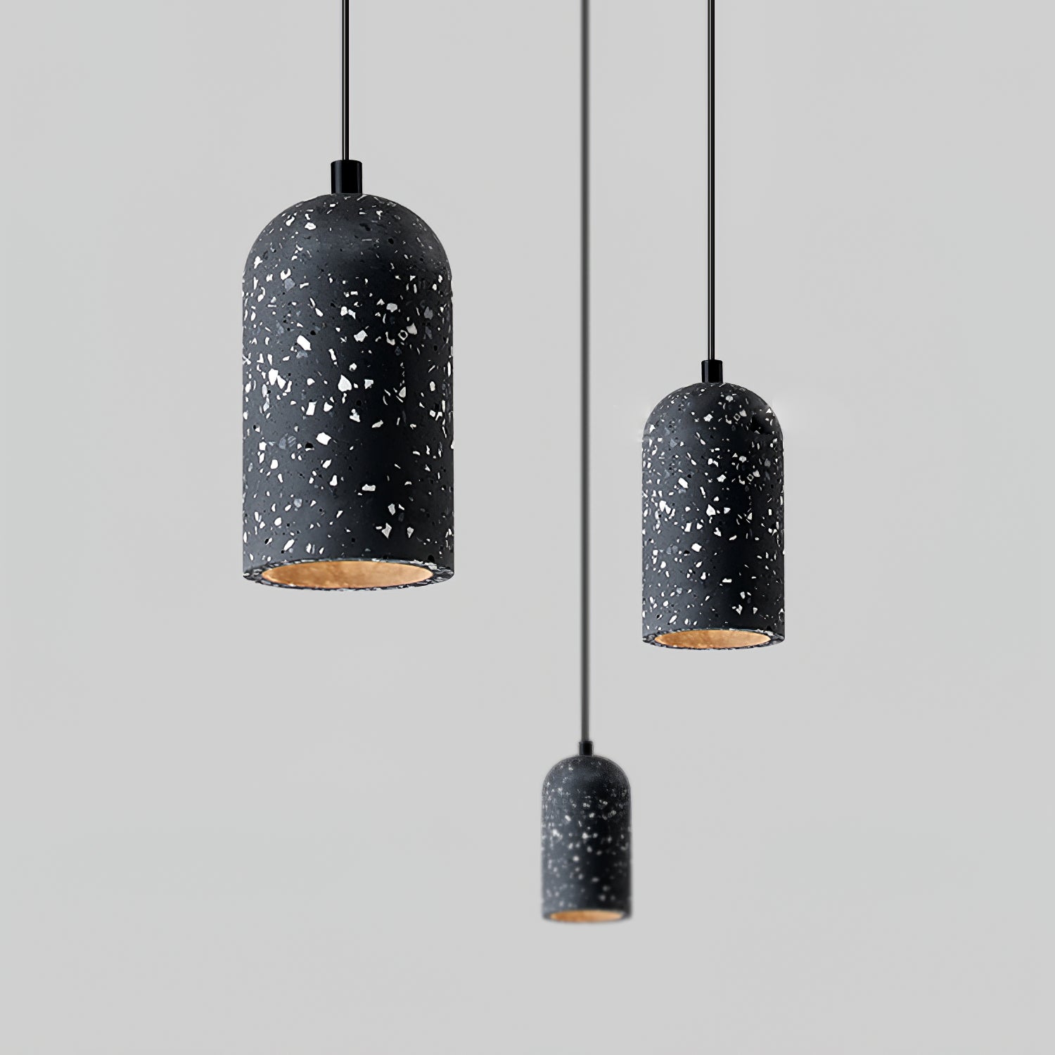 Utopeza Lampada a sospensione – Cemento riciclato – Grigio – Ø 30 cm – Design moderno