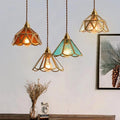 Lampada a Sospensione in Vetro Colorato Classica