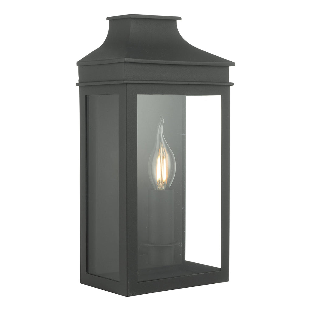 Lanterna da Parete da Esterno Dar Vapour Nera IP44