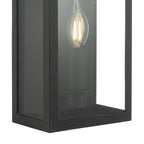 Lanterna da Parete da Esterno Dar Vapour Nera IP44