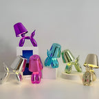 Pawsitive Glow: Lampada per cani elettroplaccata e creativa per la casa o l'ufficio alla moda