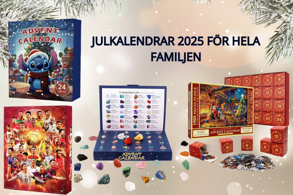 Calendario dell'Avvento FamilieJoy 2025 | Sorprese esaudite per tutti con Stitch, Calcio, Puzzle & Cristalli