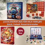 Calendario dell'Avvento FamilieJoy 2025 | Sorprese esaudite per tutti con Stitch, Calcio, Puzzle & Cristalli