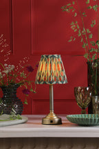 Lampada da Tavolo Ricaricabile LED Dar Virgil Base in Ottone Anticato Opaco