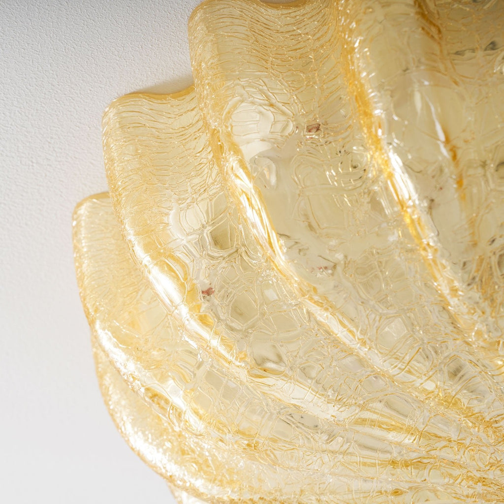 Lampada da soffitto in vetro soffiato di Murano