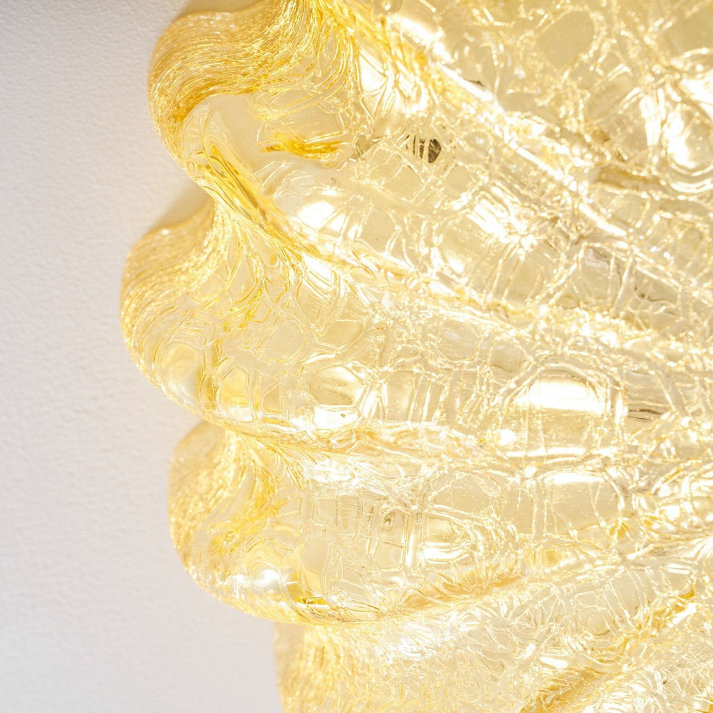 Lampada da soffitto in vetro soffiato di Murano