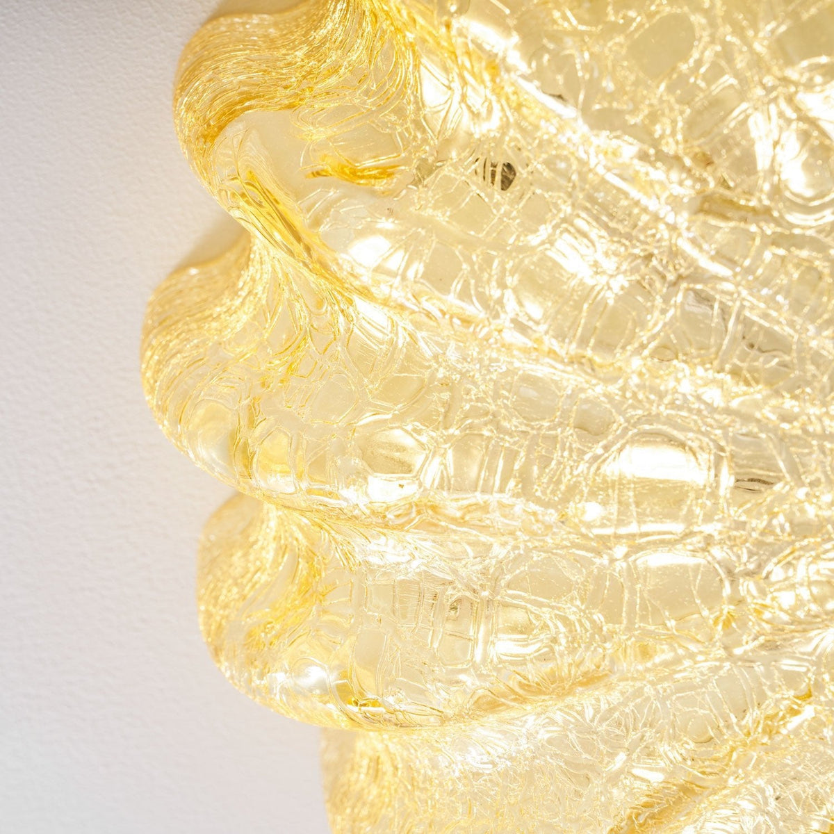Lampada da soffitto in vetro soffiato di Murano