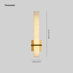 Lampada da Parete Ritta Alabastro Bianco Ottone Cubo Moderno
