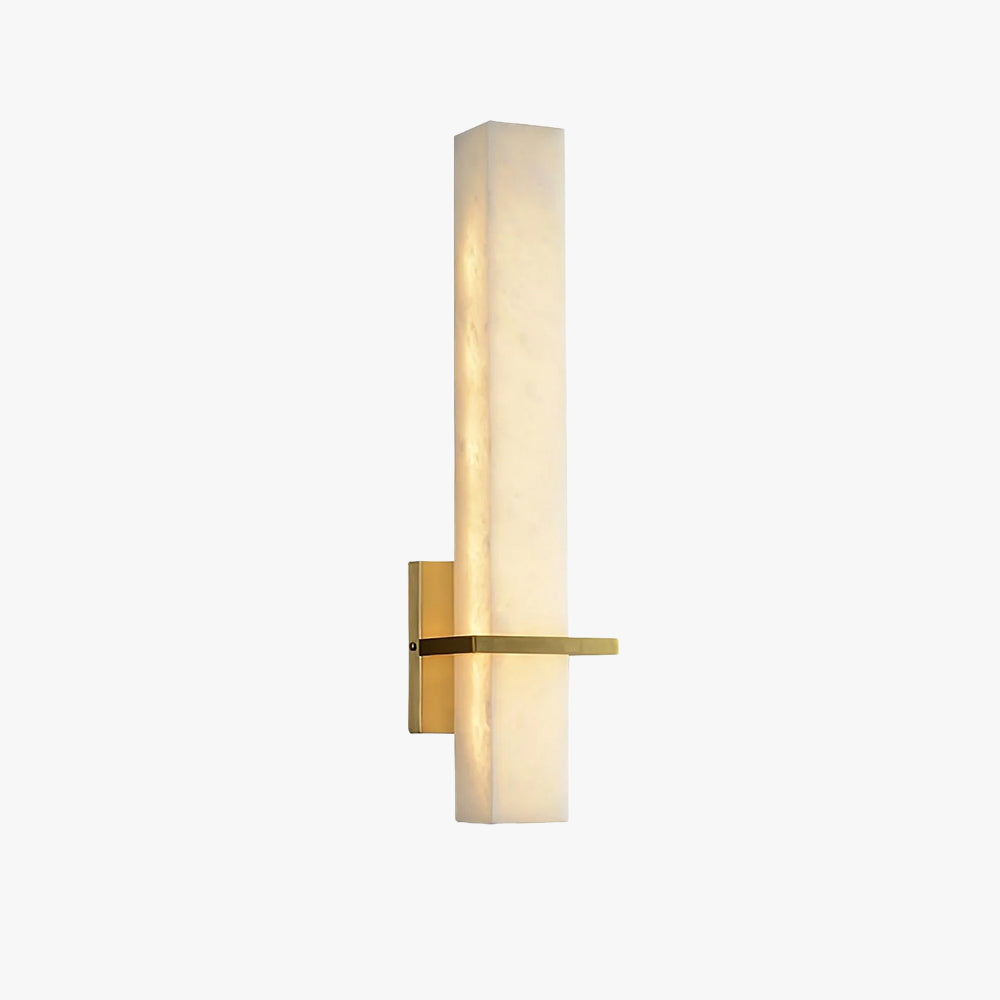 Lampada da Parete Moderna in Alabastro Ottone LED Faretto da Interno