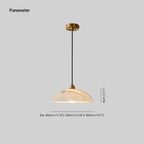 Lampada a Sospensione Delin Dome Alabastro & Ottone