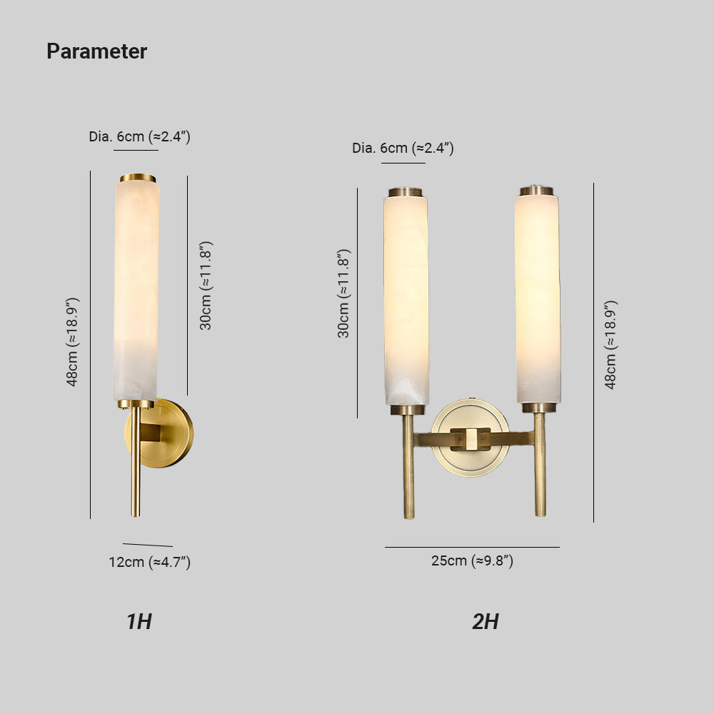 Lampada da Parete in Alabastro Art Deco Jern