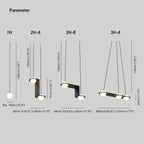 Lampada a sospensione in vetro nero Selan