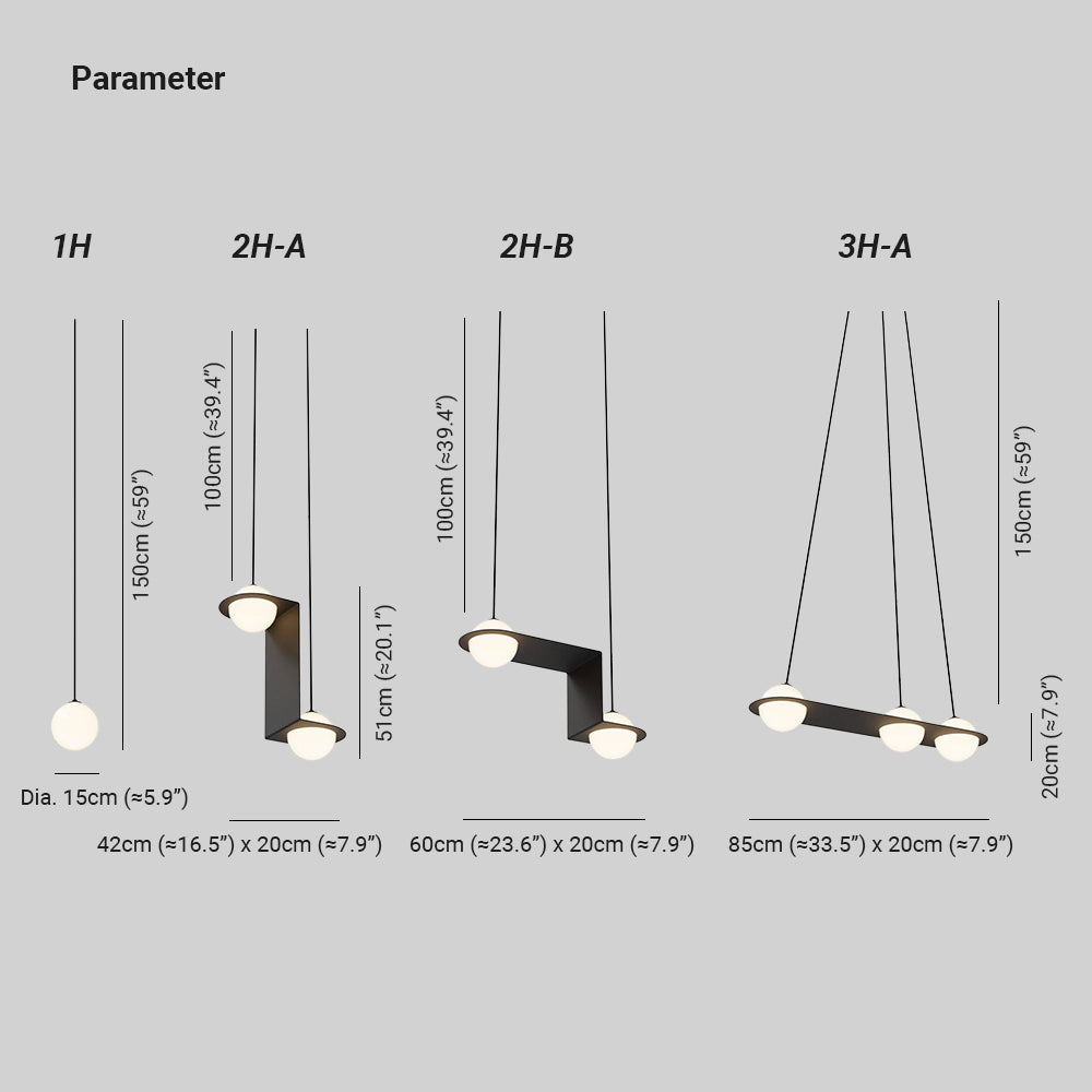 Lampada a sospensione in vetro nero Selan