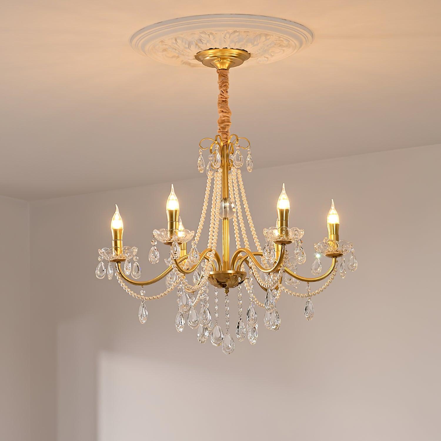 Elysion Lux Lampadario di Lusso Vintage in Cristallo
