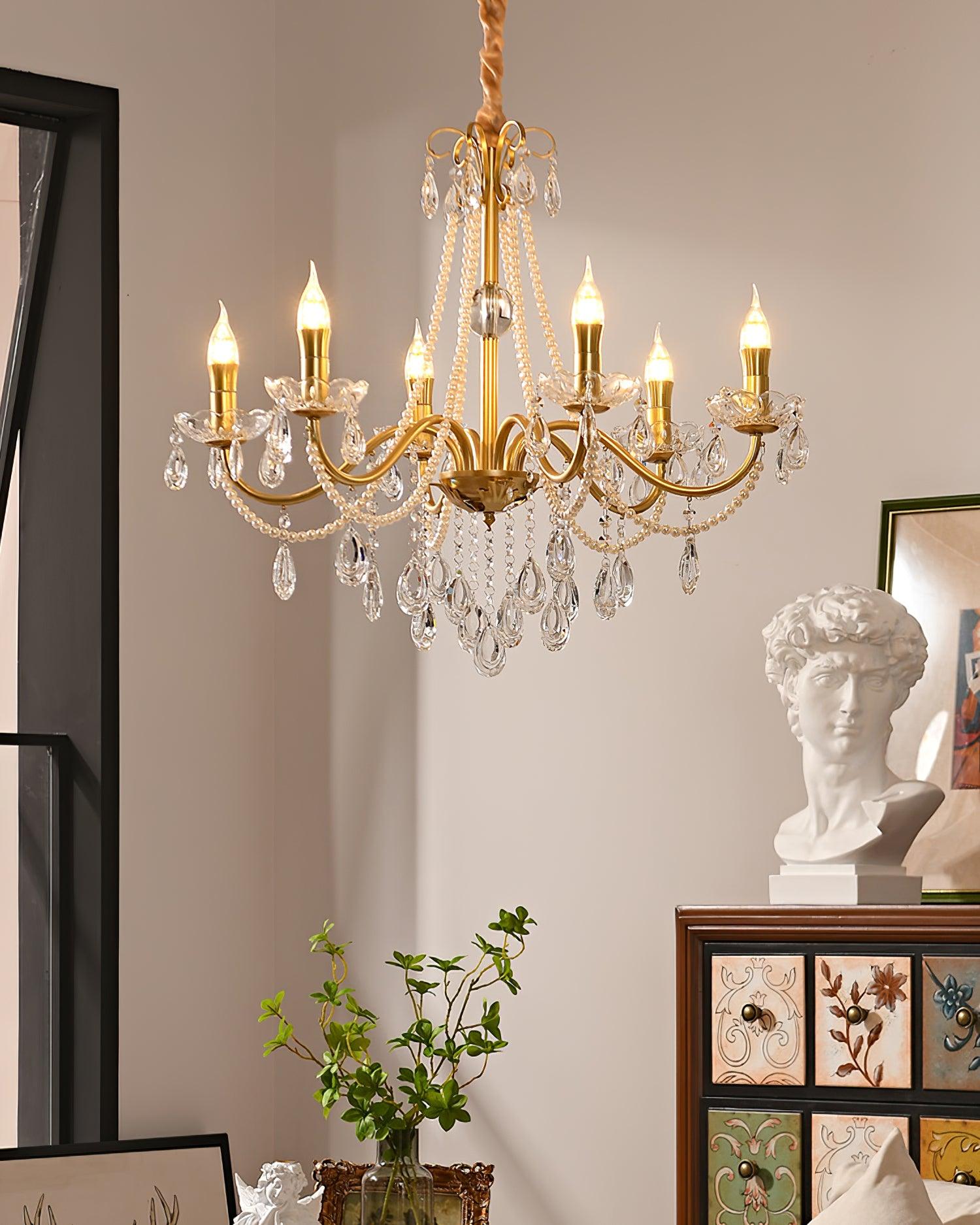 Elysion Lux Lampadario di Lusso Vintage in Cristallo