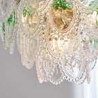 Lampadario Havin con perle lucenti