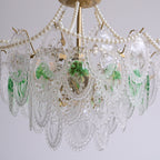 Lampadario Havin con perle lucenti