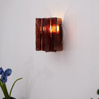 Lampada da parete Vasimo – Metallo dorato – Rosso – E14 – Design elegante