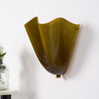 Lampada da Parete in Vetro a Forma di Fiore