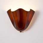Lampada da Parete in Vetro a Forma di Fiore
