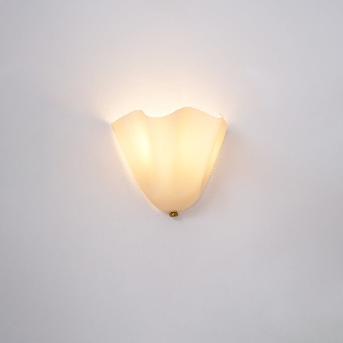 Lampada da Parete in Vetro a Forma di Fiore