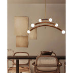 Vetrano Lampadario – Legno – Rame – Ø 50 cm – Design Moderno