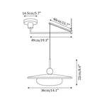 Lampadario Regolabile Avione