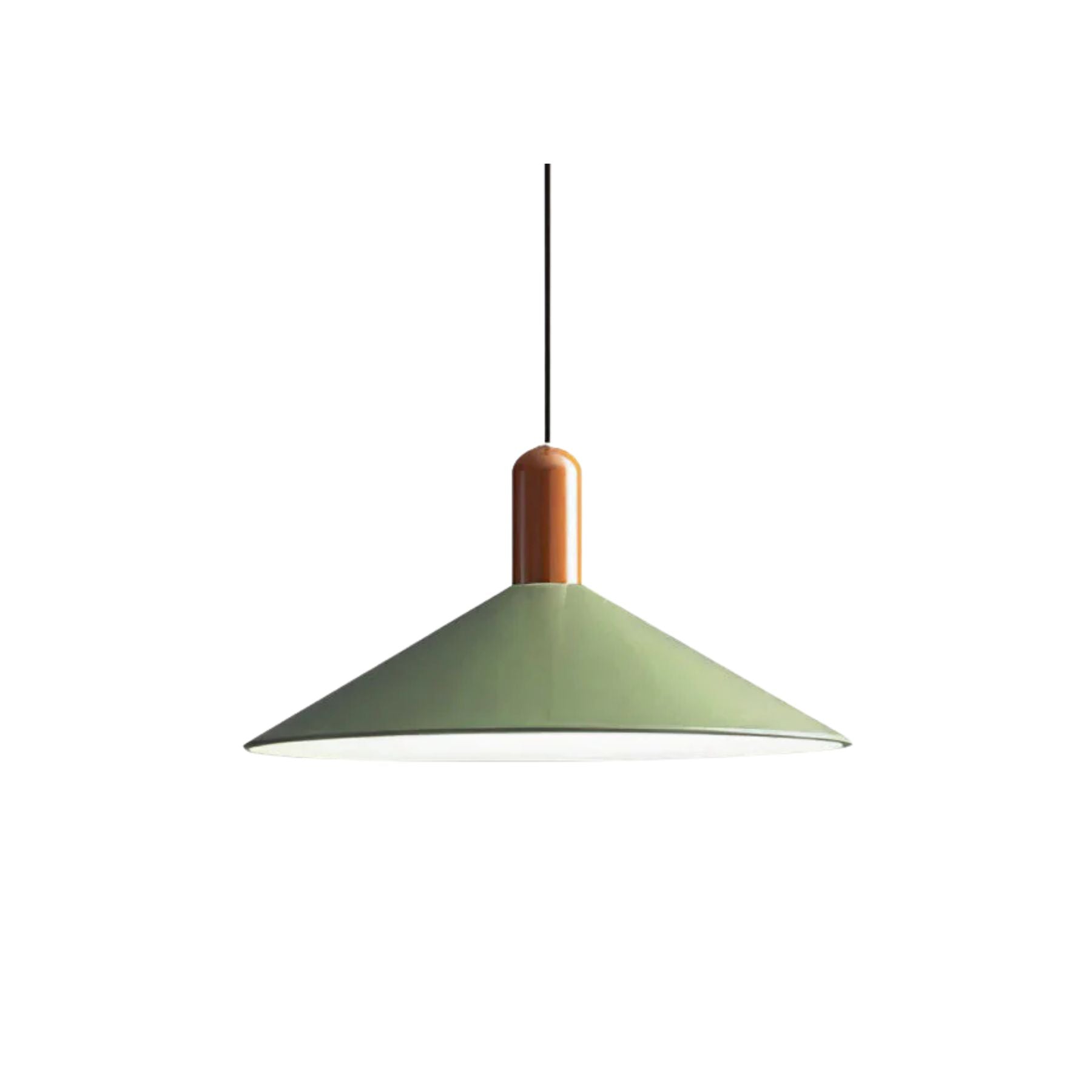 Lampada a sospensione Vilnaro – Metallo – Bianco/Beige/Verde – Design moderno