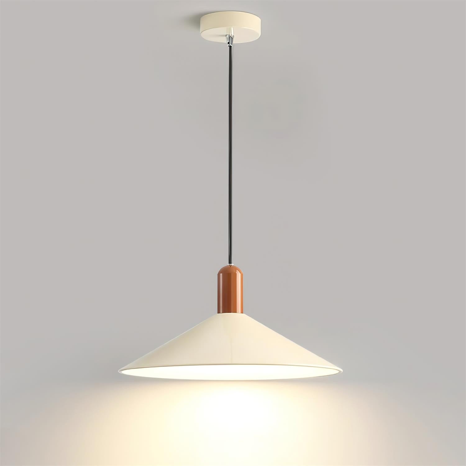 Lampada a sospensione Vilnaro – Metallo – Bianco/Beige/Verde – Design moderno