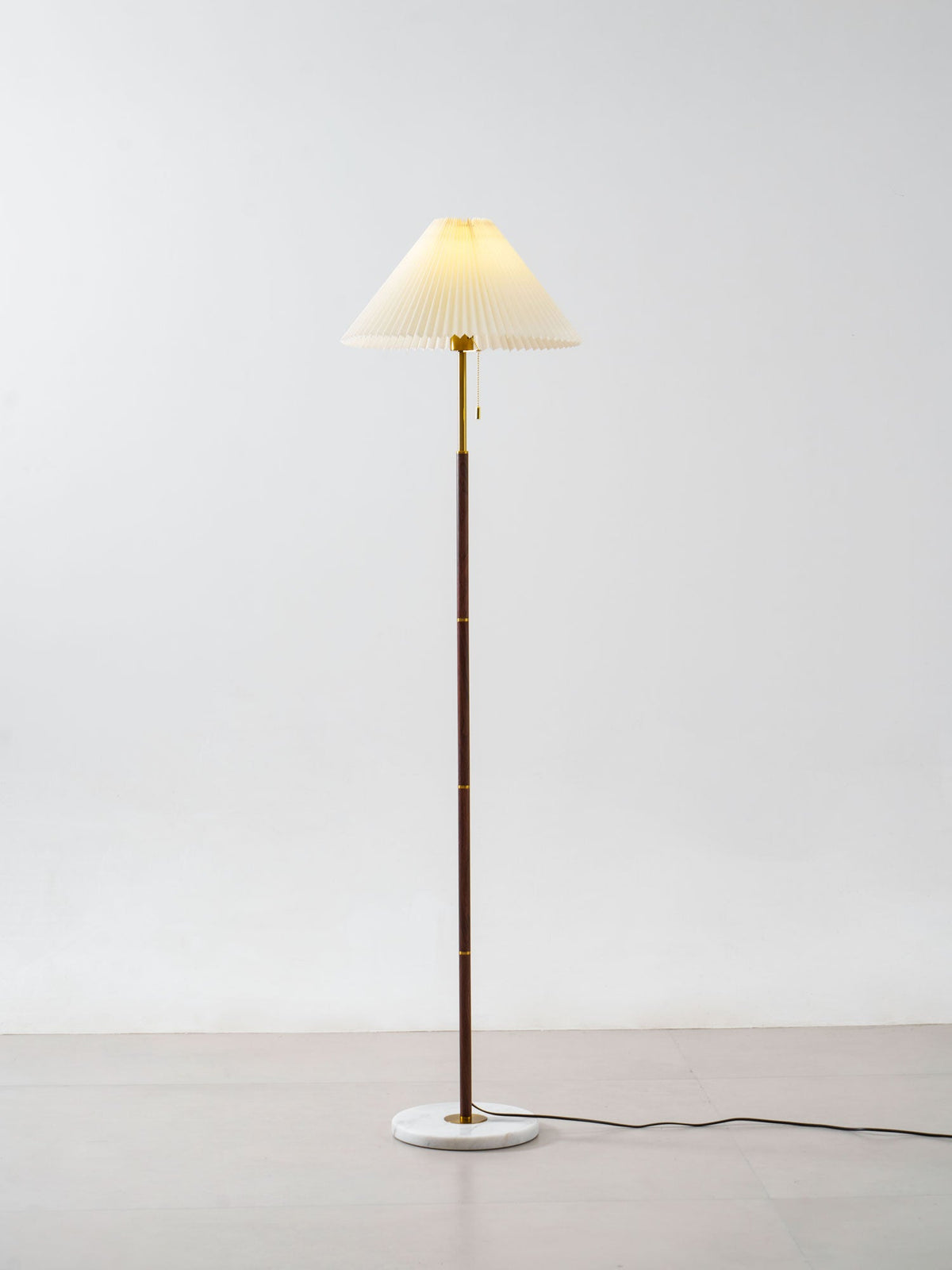 Lampada da Terra Pieghettata Vintage