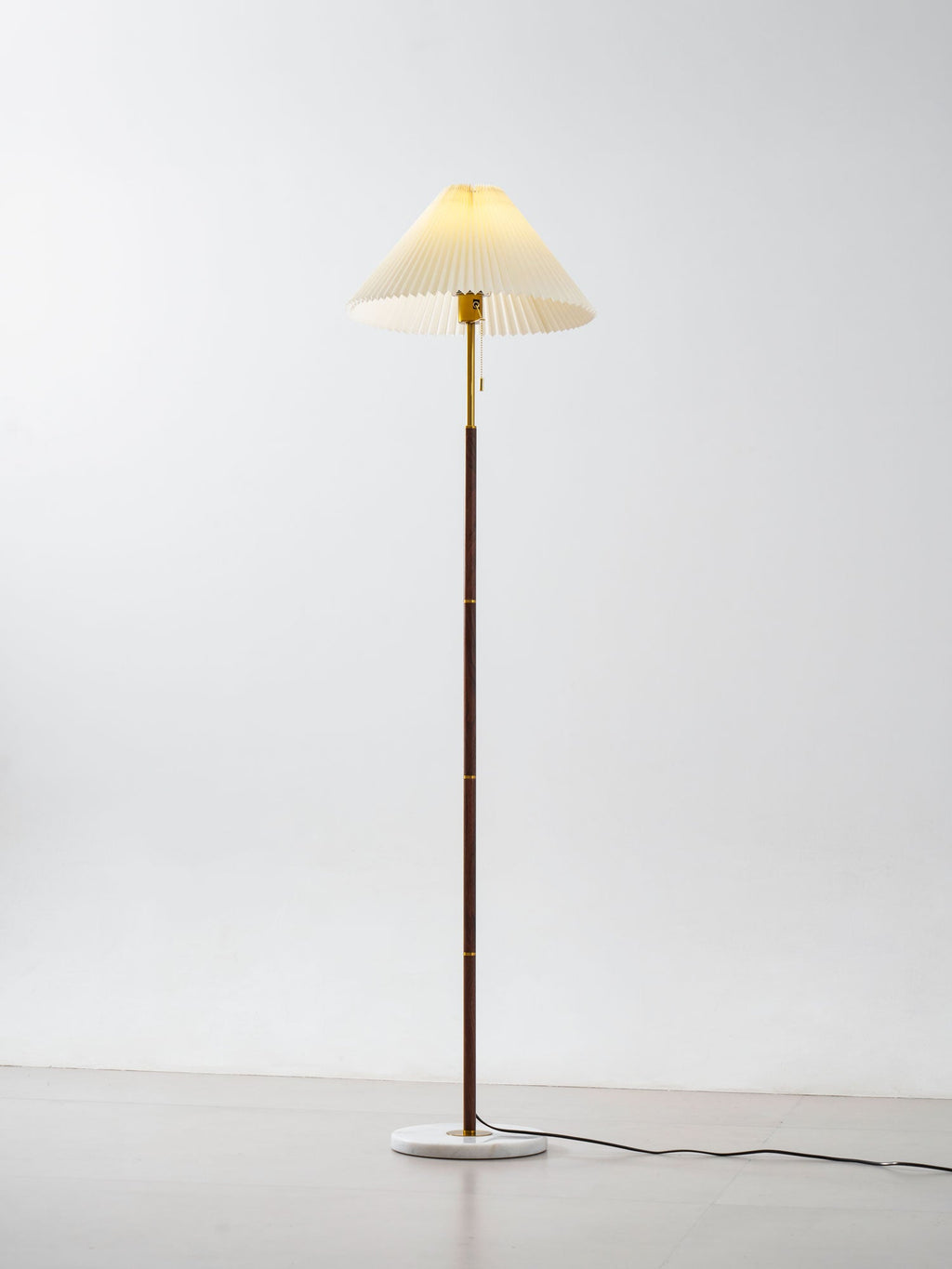Lampada da Terra Pieghettata Vintage