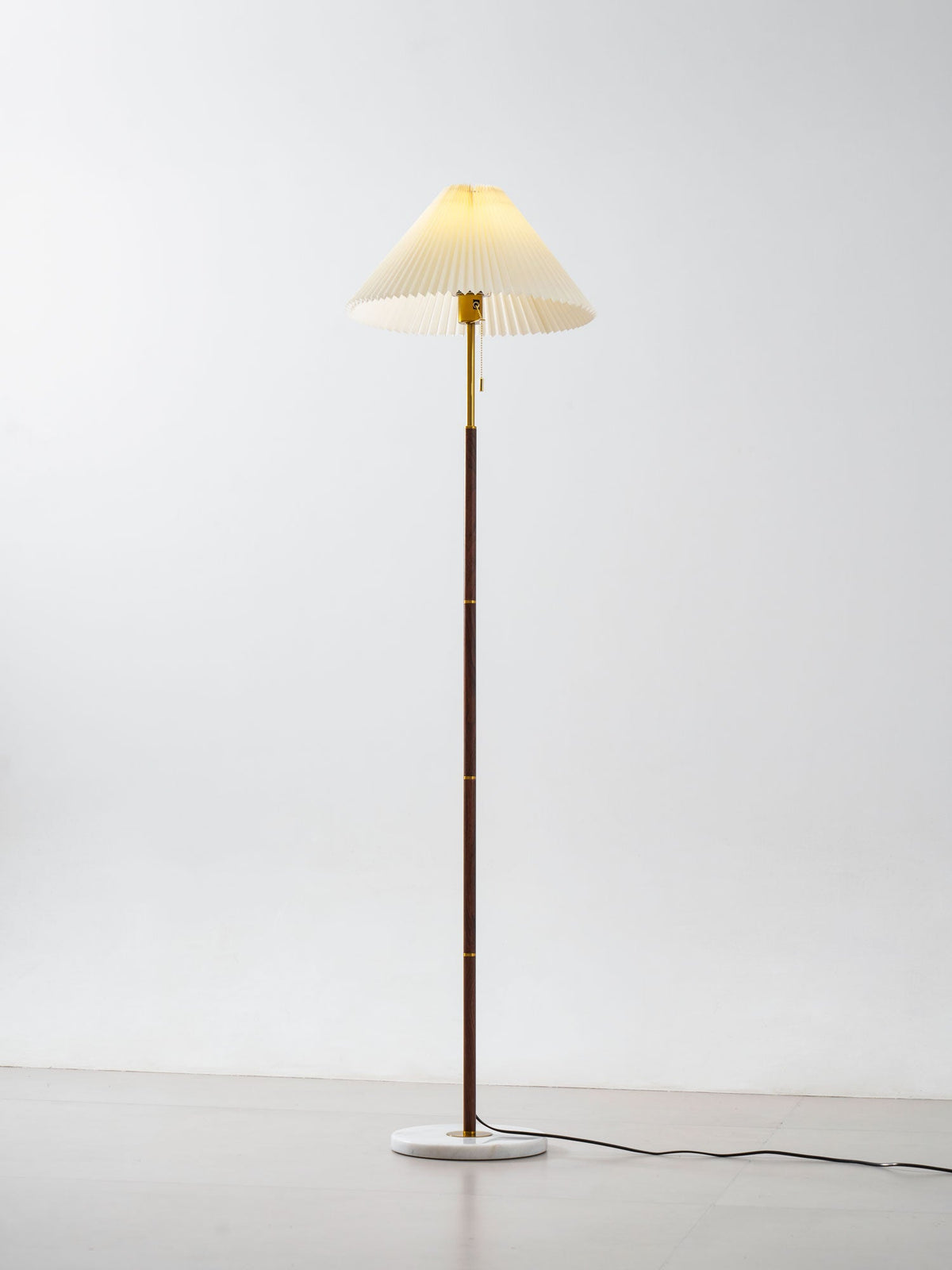 Lampada da Terra Pieghettata Vintage
