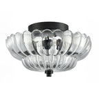 Glarefusion Vintage Amber Glass Ceiling Light