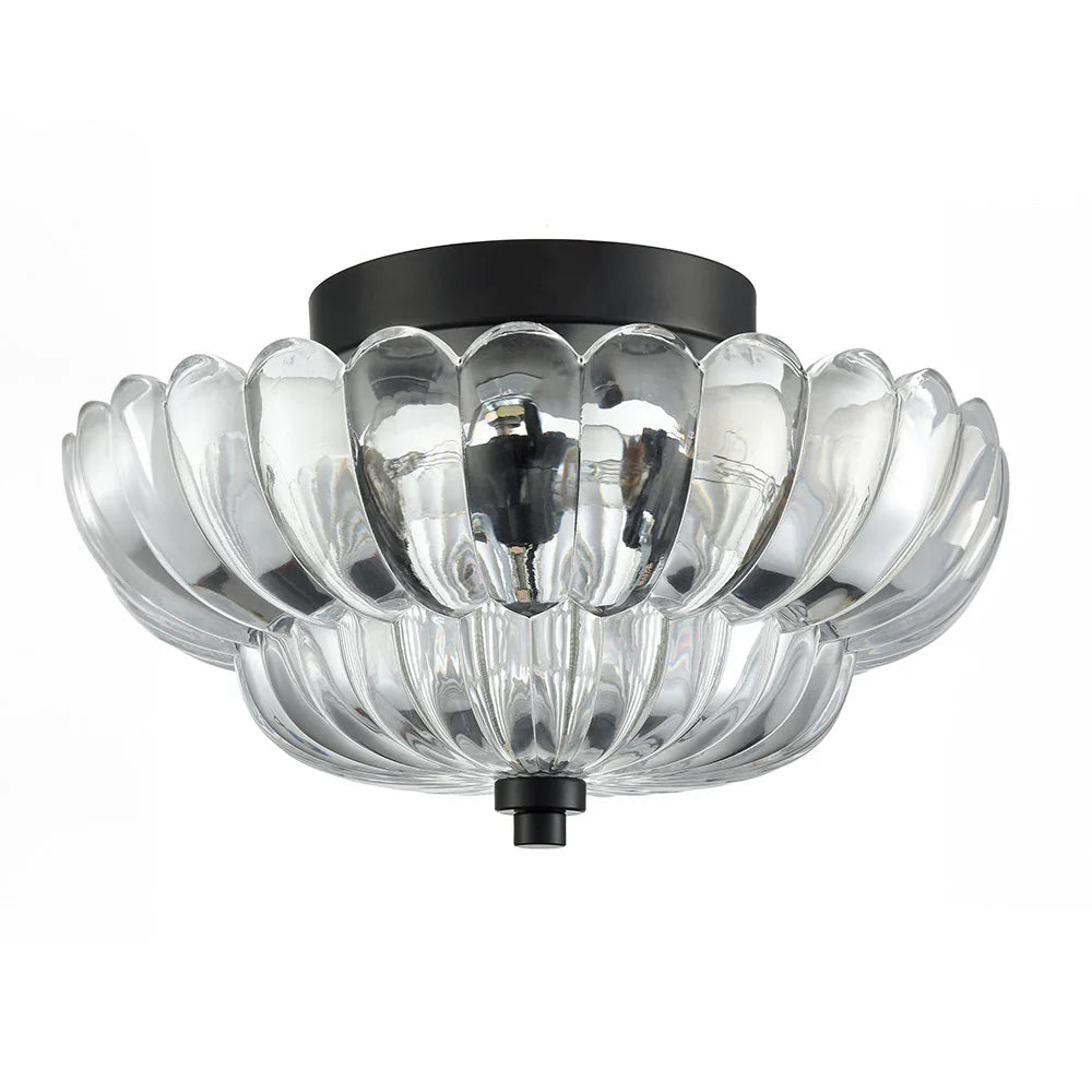 Glarefusion Vintage Amber Glass Ceiling Light
