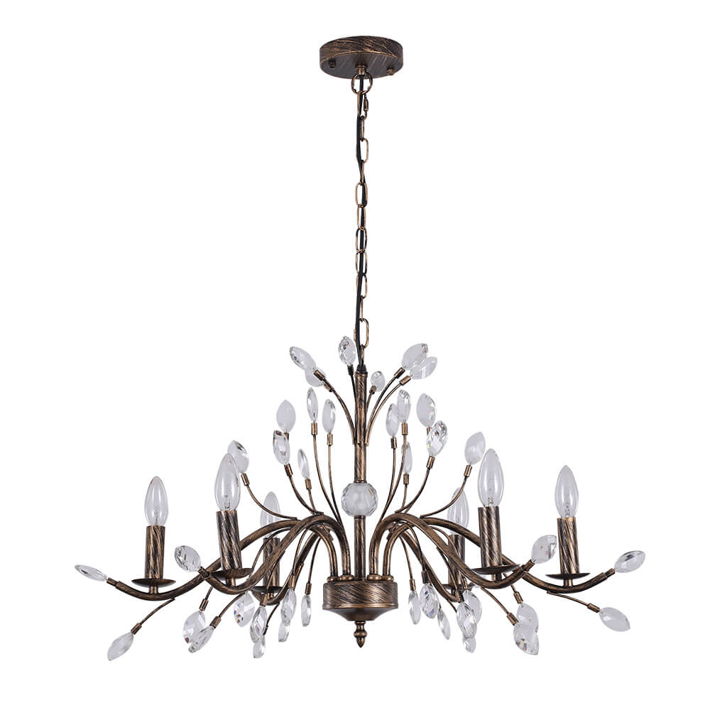 Lampadario Cristallo Floreale Antico Vintage Jorne