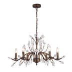 Lampadario Cristallo Floreale Antico Vintage Jorne