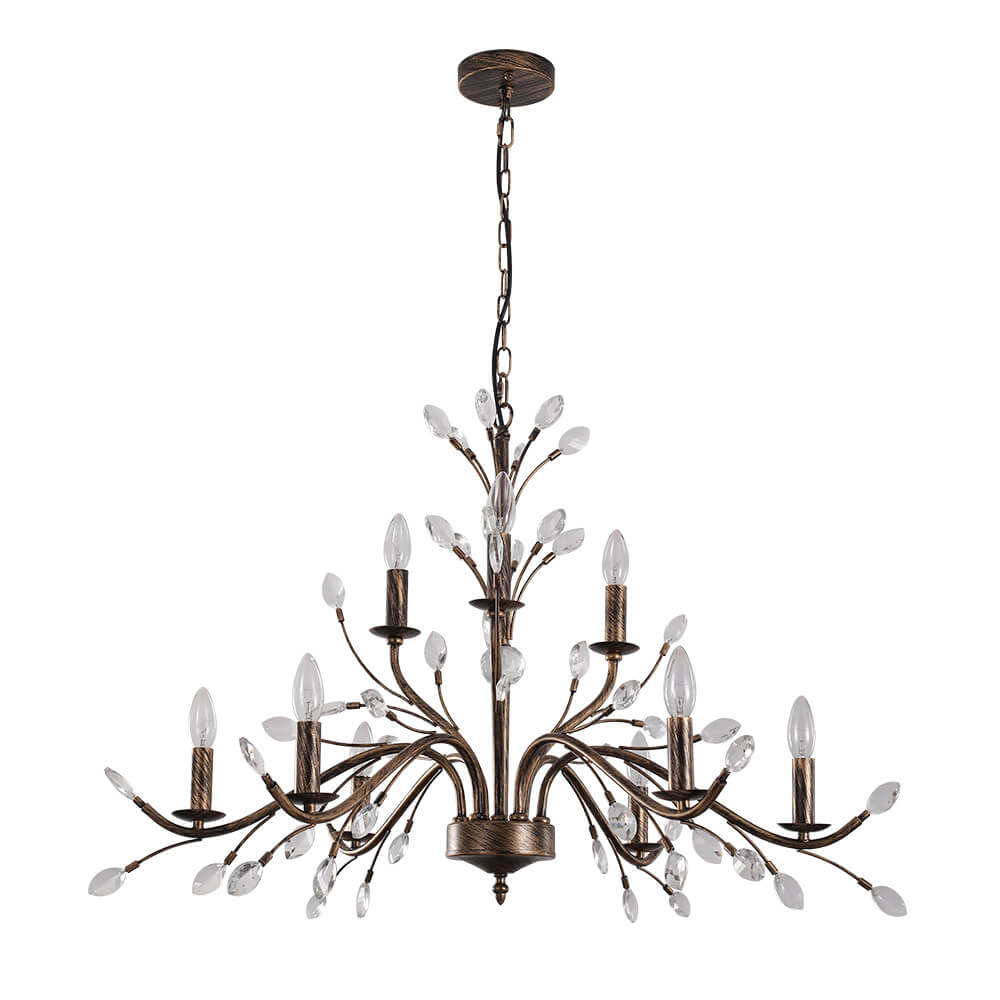 Lampadario Cristallo Floreale Antico Vintage Jorne