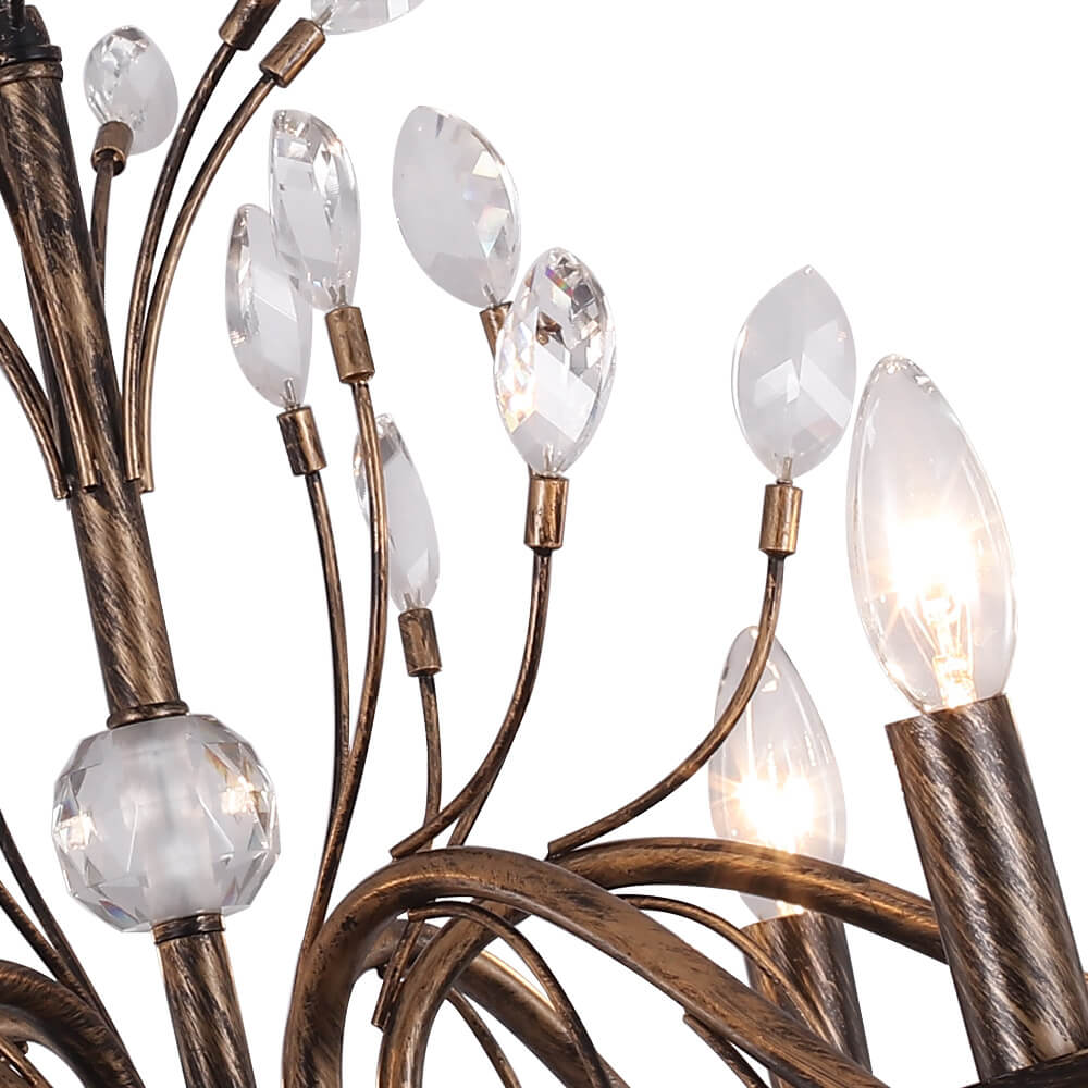Lampadario Cristallo Floreale Antico Vintage Jorne