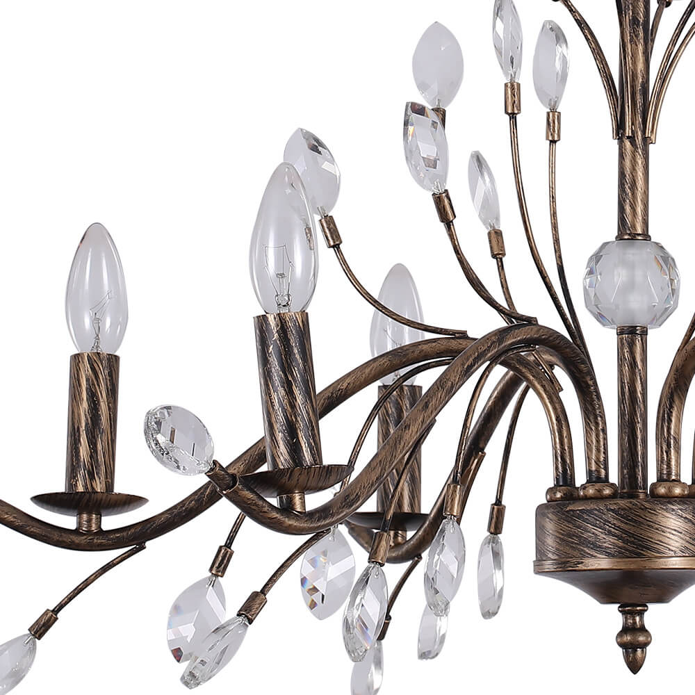Lampadario Cristallo Floreale Antico Vintage Jorne
